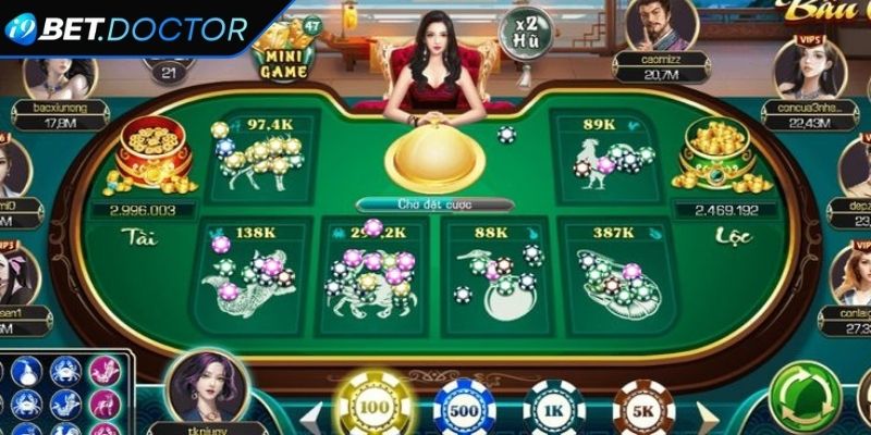 Chi tiết luật chơi, cửa cược về game bầu cua i9Bet