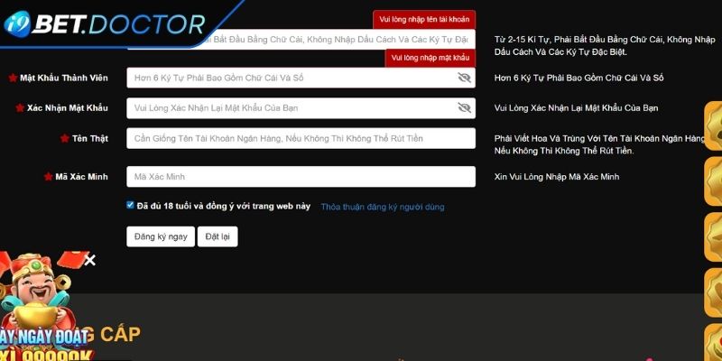 Hướng dẫn cách thiết lập tài khoản trên website