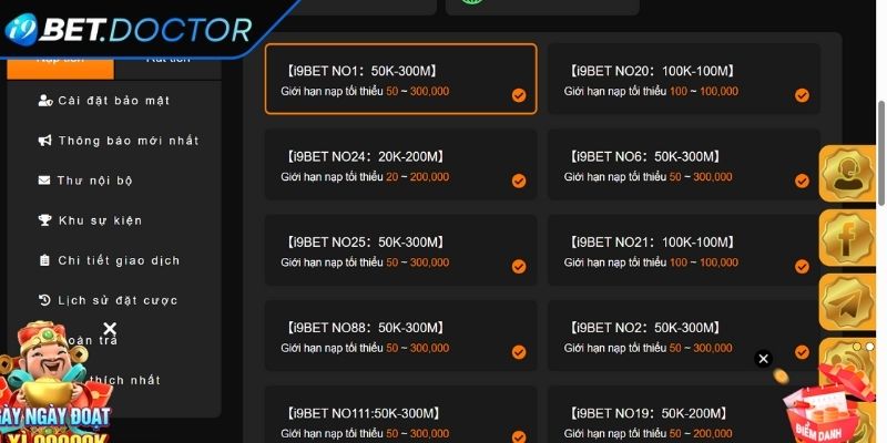 Khám phá quy trình nạp rút tiền i9bet chuẩn chỉ nhất